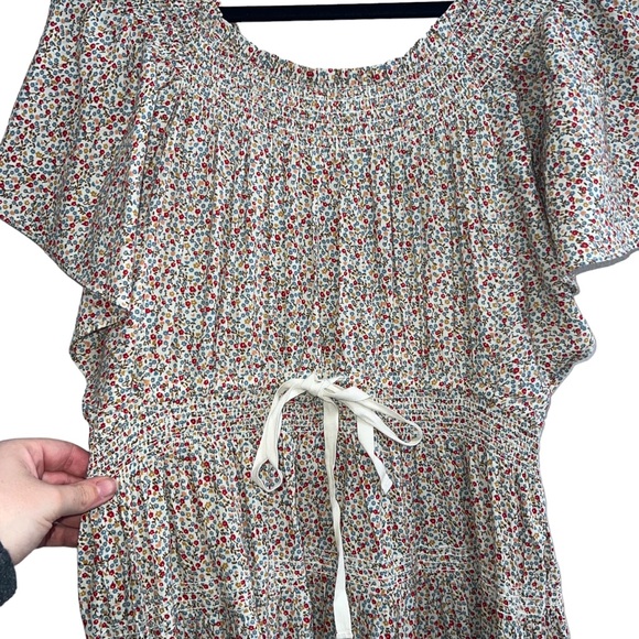 NEW NWT THE GREAT. The Creek Midi Dress Cream Mini Wildflower - Picture 12 of 16